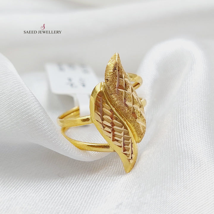 21K Gold Fancy Ring by Saeed Jewelry - Image 4