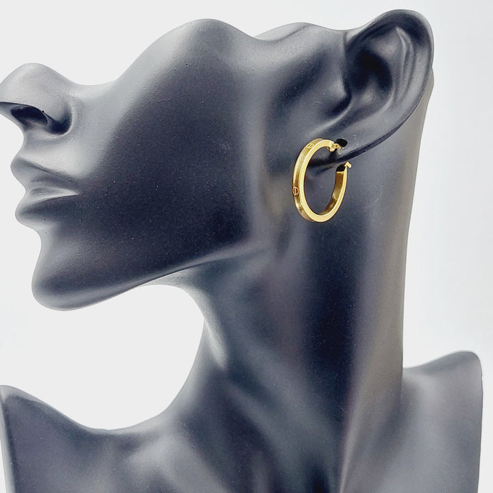 21K Gold Hoop Earrings by Saeed Jewelry - Image 11