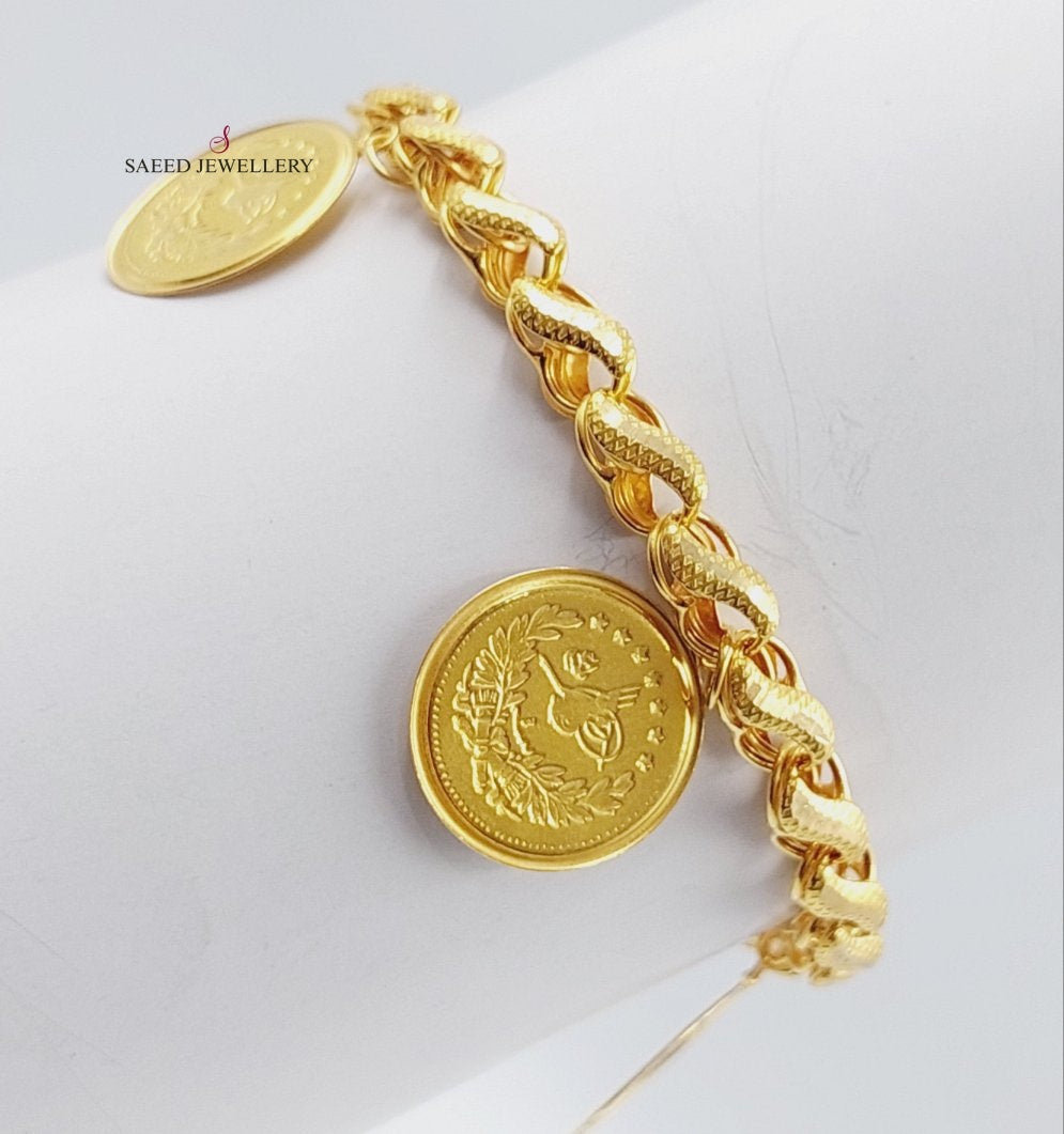 21K Gold Insaf Rashadi Bracelet by Saeed Jewelry - Image 1