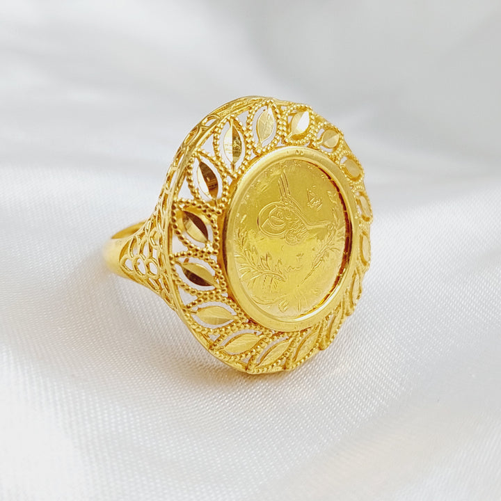 21K Gold Lirat Rashadi Ring by Saeed Jewelry - Image 3