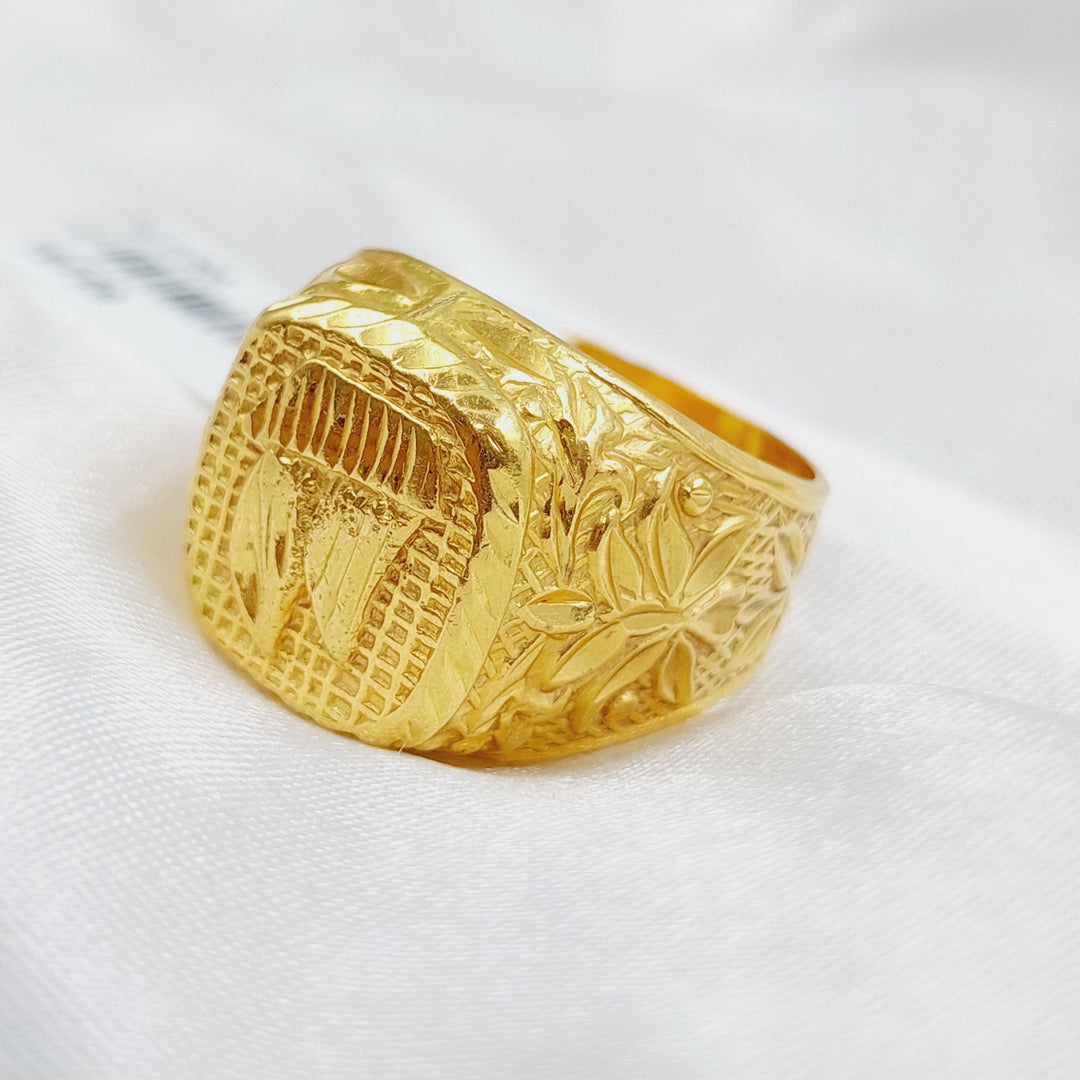 21K Gold Men's Ring by Saeed Jewelry - Image 1