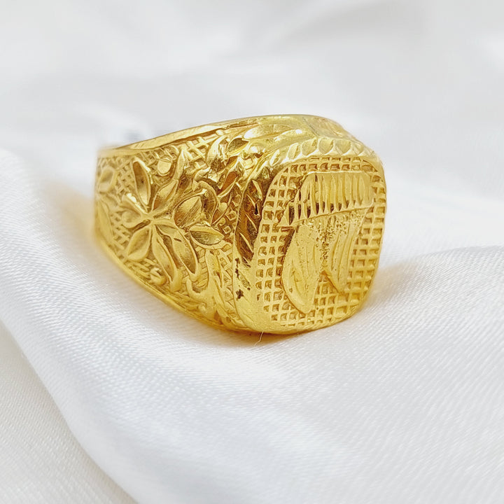 21K Gold Men's Ring by Saeed Jewelry - Image 3