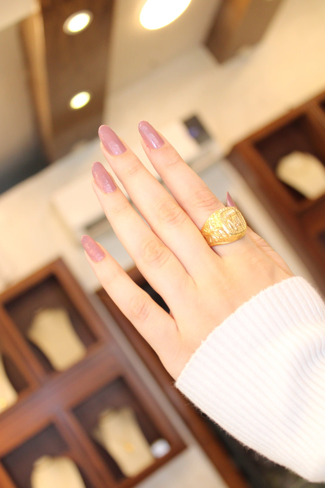 21K Gold Men's Ring by Saeed Jewelry - Image 4