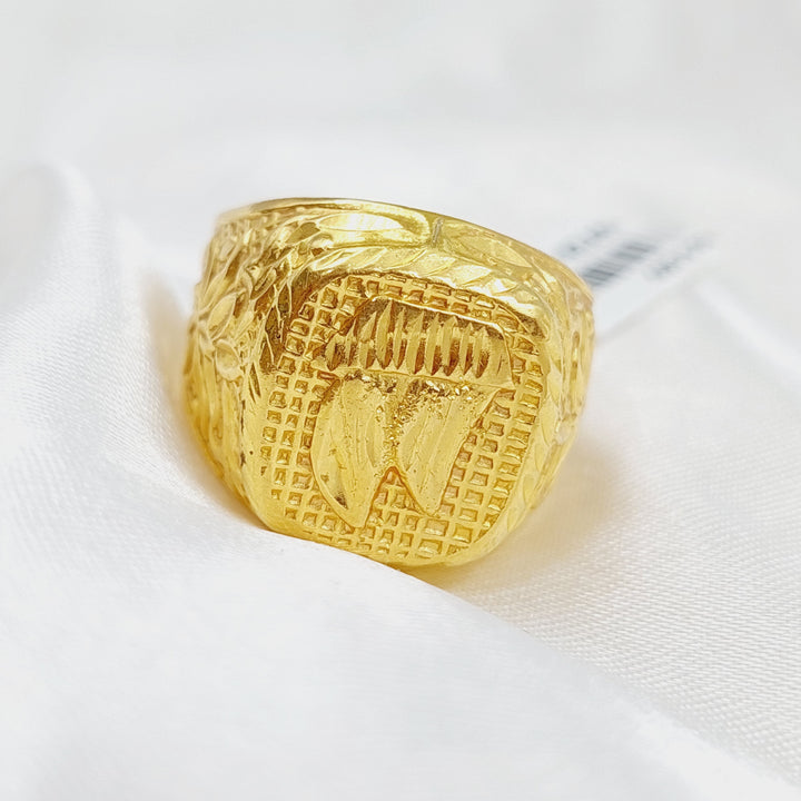 21K Gold Men's Ring by Saeed Jewelry - Image 5