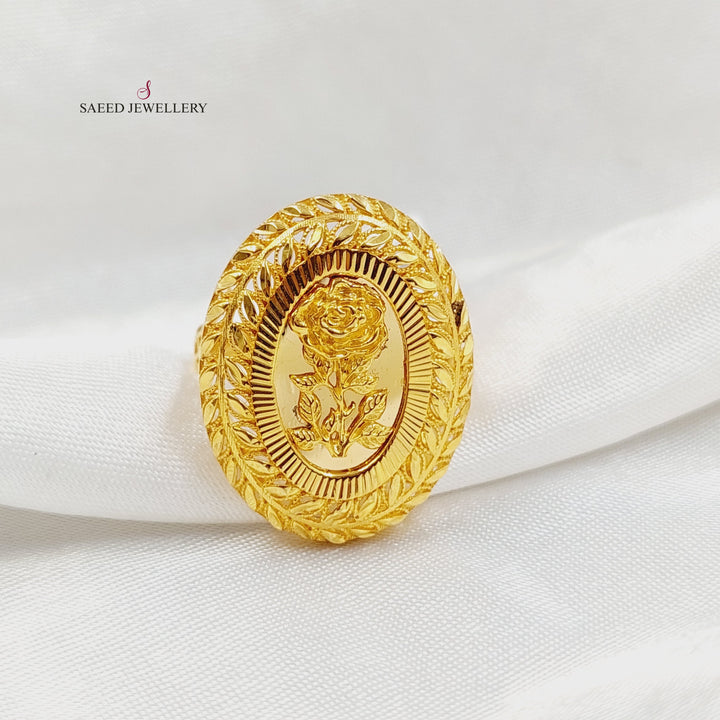 21K Gold Ounce Ring by Saeed Jewelry - Image 2