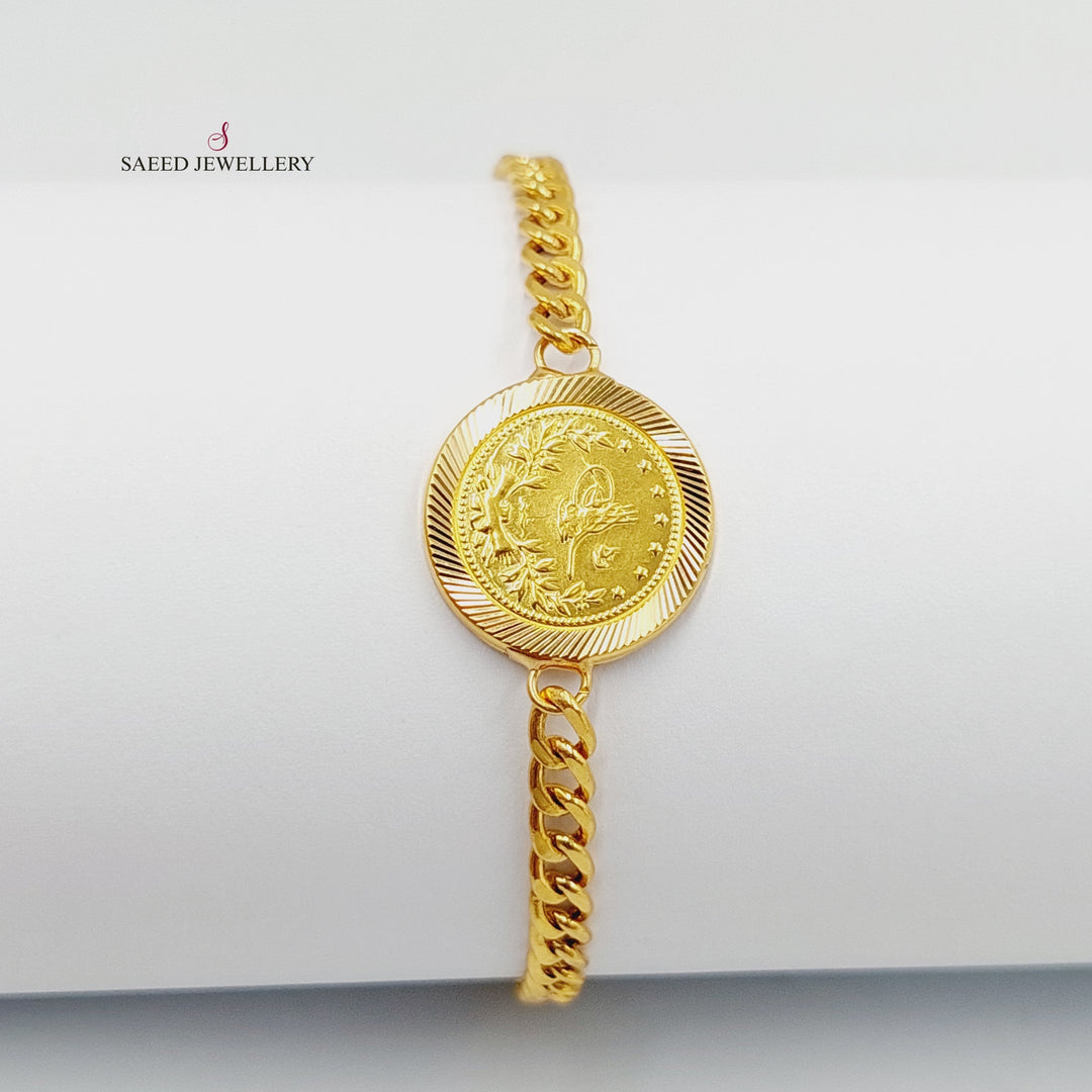 21K Gold Rashadi Bracelet by Saeed Jewelry - Image 4