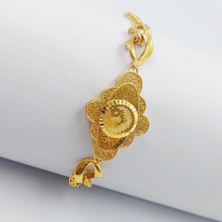 21K Gold Rashadi Bracelet by Saeed Jewelry - Image 7