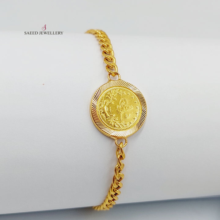 21K Gold Rashadi Bracelet by Saeed Jewelry - Image 3