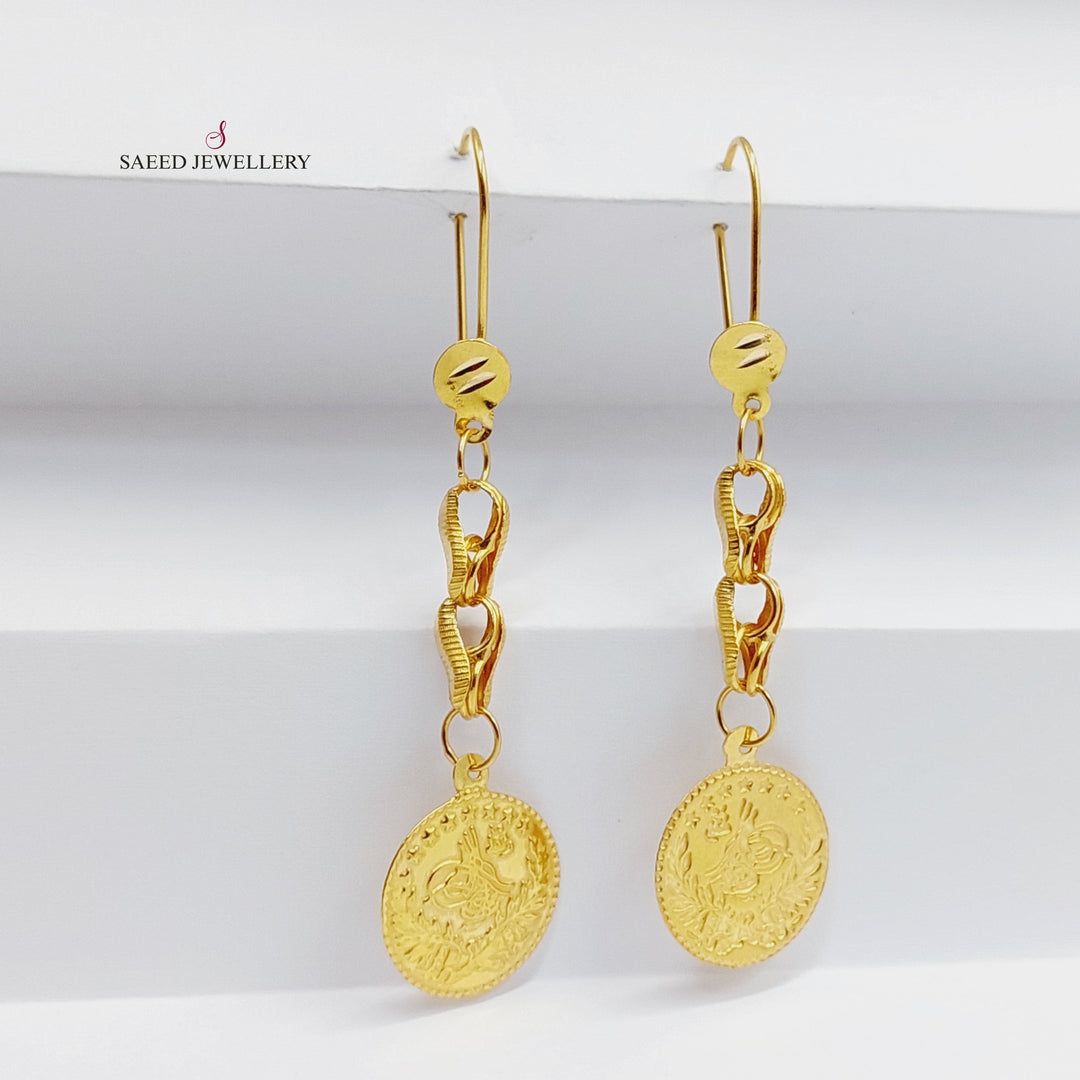 21K Gold Rashadi Earrings by Saeed Jewelry - Image 5