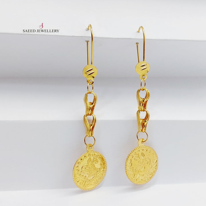 21K Gold Rashadi Earrings by Saeed Jewelry - Image 5