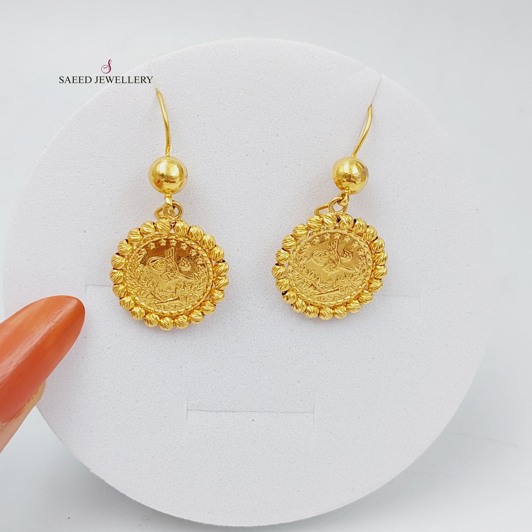 21K Gold Rashadi Earrings by Saeed Jewelry - Image 1