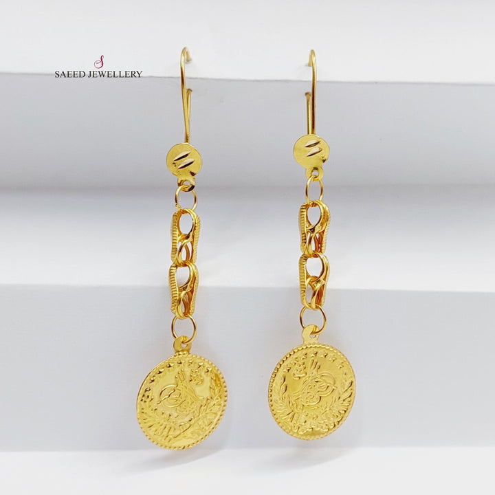 21K Gold Rashadi Earrings by Saeed Jewelry - Image 1