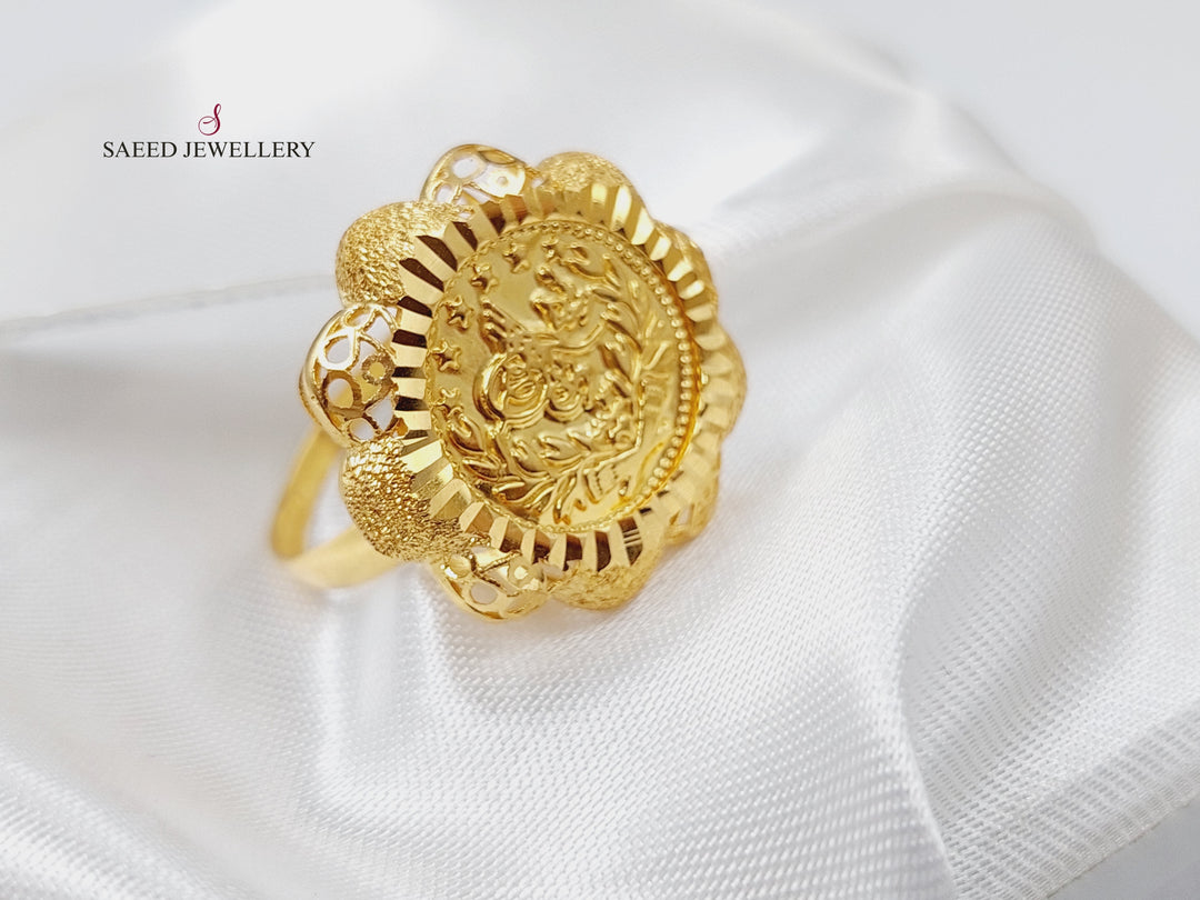 21K Gold Rashadi Fancy Ring by Saeed Jewelry - Image 6