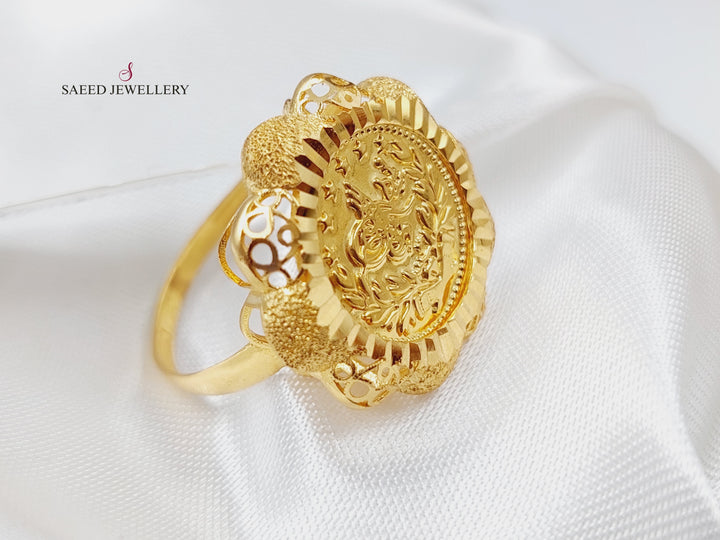 21K Gold Rashadi Fancy Ring by Saeed Jewelry - Image 1