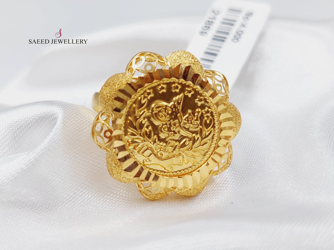 21K Gold Rashadi Fancy Ring by Saeed Jewelry - Image 5