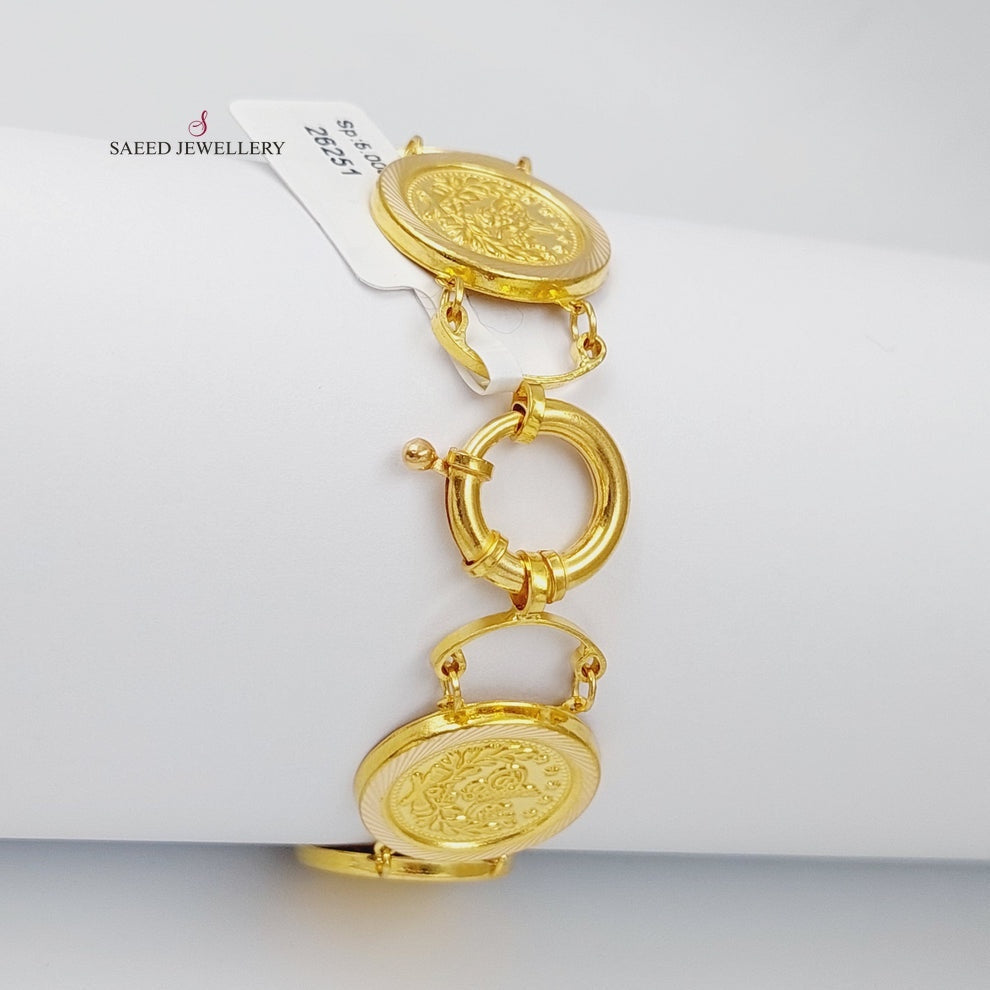 21K Gold Rashadi Model Bracelet by Saeed Jewelry - Image 2