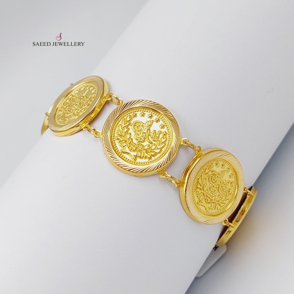 21K Gold Rashadi Model Bracelet by Saeed Jewelry - Image 1