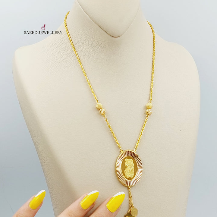 21K Gold Rashadi Model Necklace by Saeed Jewelry - Image 1