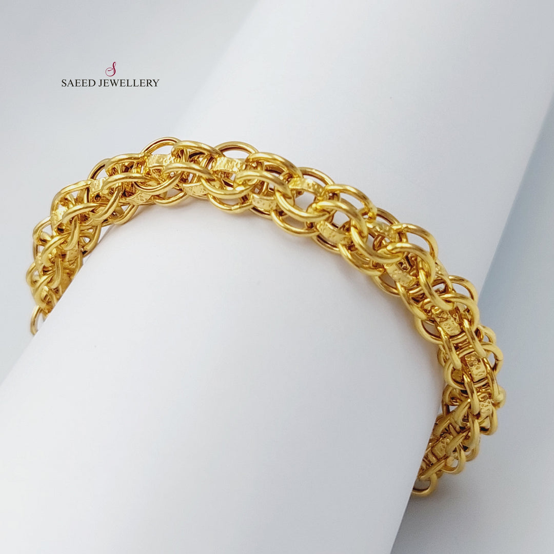 21K Gold Rings Bracelet by Saeed Jewelry - Image 1