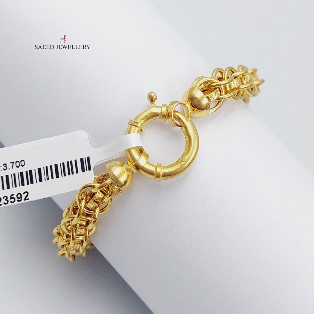 21K Gold Rings Bracelet by Saeed Jewelry - Image 3