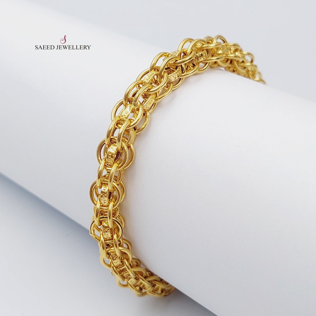 21K Gold Rings Bracelet by Saeed Jewelry - Image 4