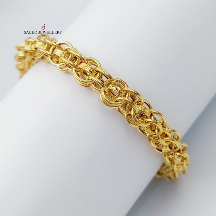 21K Gold Rings Bracelet by Saeed Jewelry - Image 5