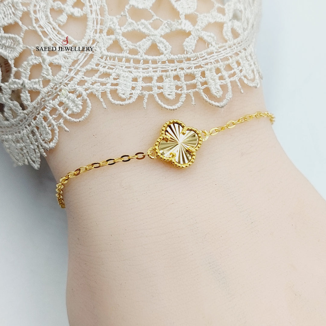 21K Gold Rose Bracelet by Saeed Jewelry - Image 5