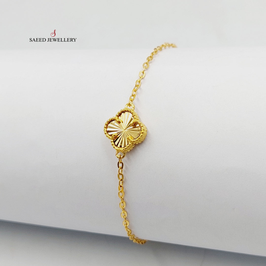 21K Gold Rose Bracelet by Saeed Jewelry - Image 7