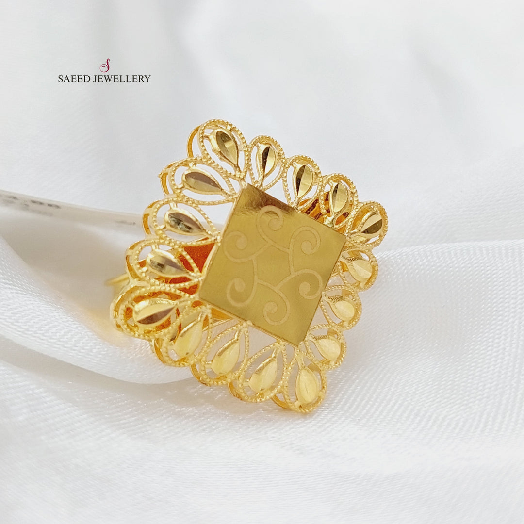 21K Gold Spike Ring by Saeed Jewelry - Image 4