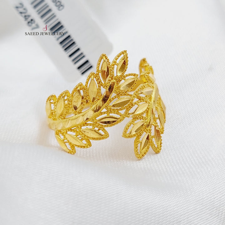 21K Gold Spike Ring by Saeed Jewelry - Image 4