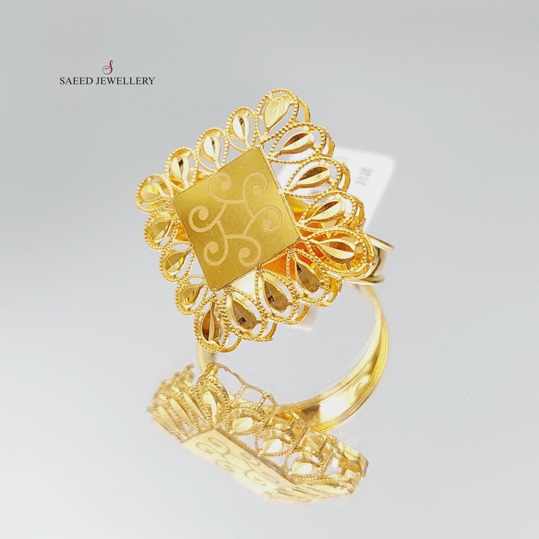 21K Gold Spike Ring by Saeed Jewelry - Image 6