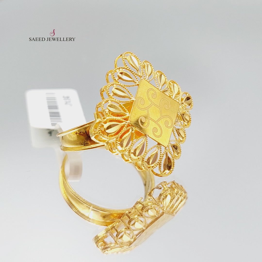 21K Gold Spike Ring by Saeed Jewelry - Image 7