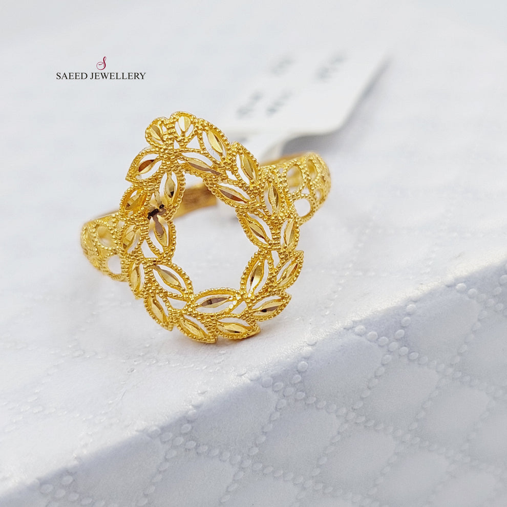 21K Gold Spike Ring by Saeed Jewelry - Image 8