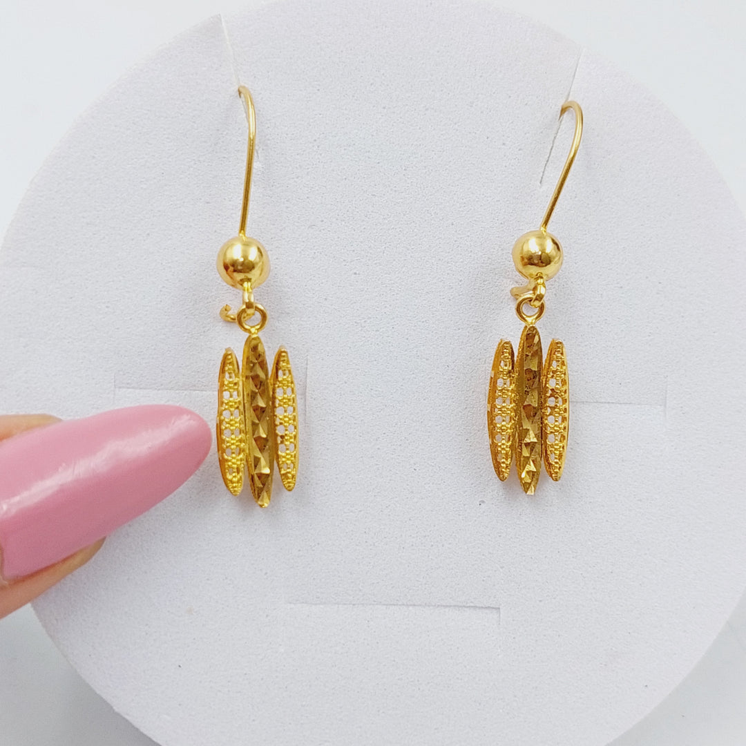 21K Gold Sun Earrings by Saeed Jewelry - Image 1