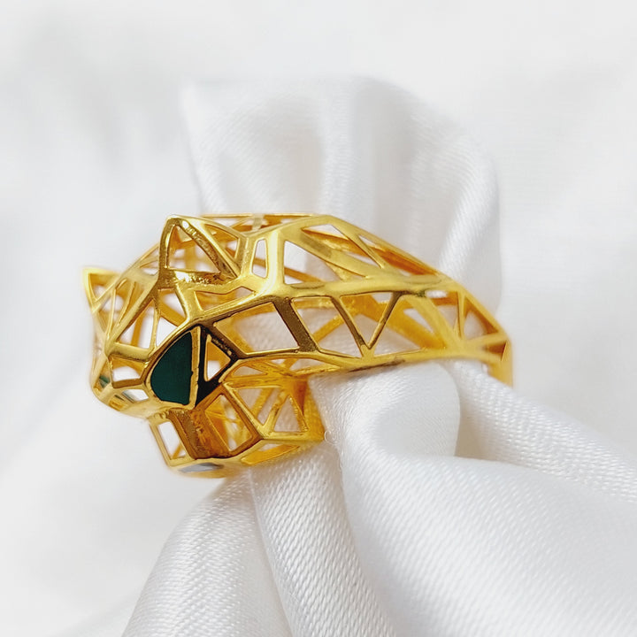 21K Gold Tiger Ring by Saeed Jewelry - Image 2