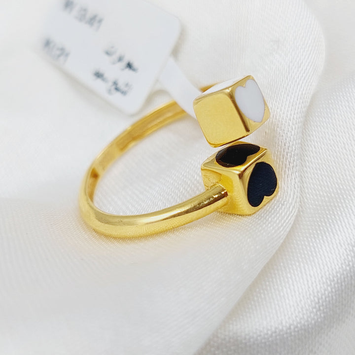 21K Gold Turkish Fancy Ring by Saeed Jewelry - Image 3