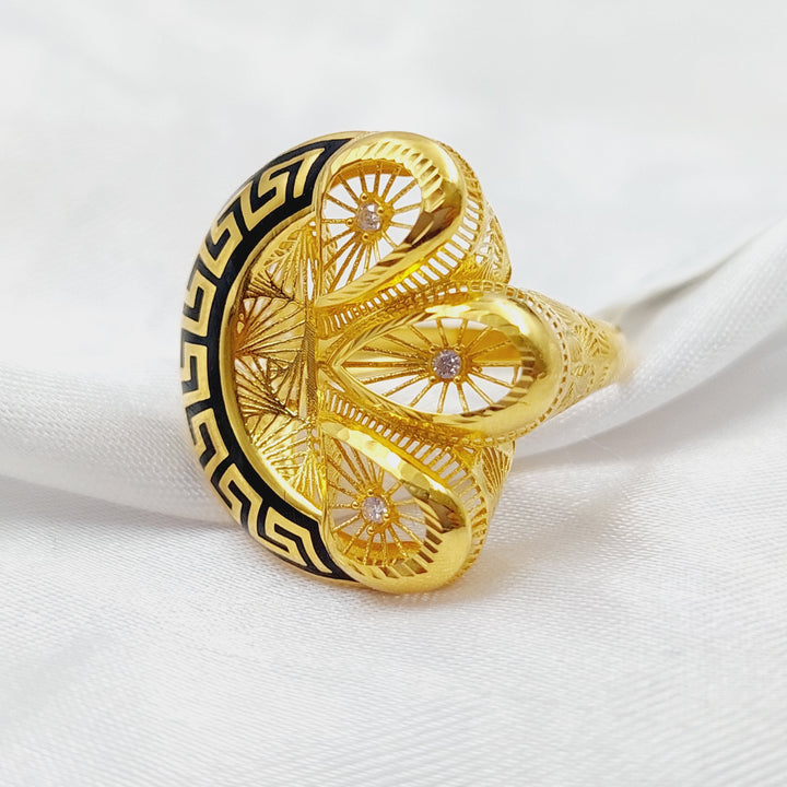 21K Gold Turkish Ring by Saeed Jewelry - Image 1