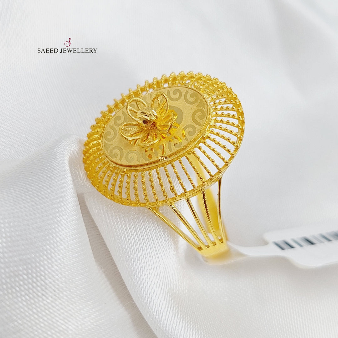 21K Gold Turkish Ring by Saeed Jewelry - Image 3