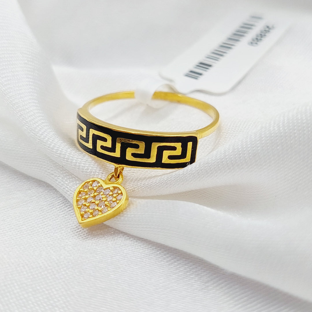 21K Gold Virna Heart Ring by Saeed Jewelry - Image 1