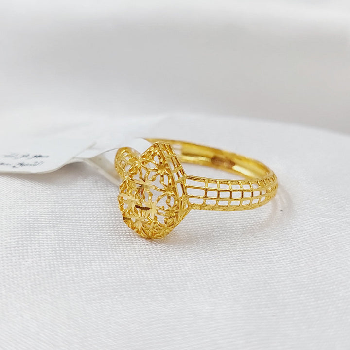 21K Gold light Ring by Saeed Jewelry - Image 3