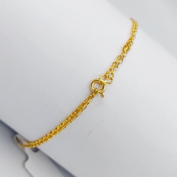 21K Gold Hand Bracelet by Saeed Jewelry - Image 2