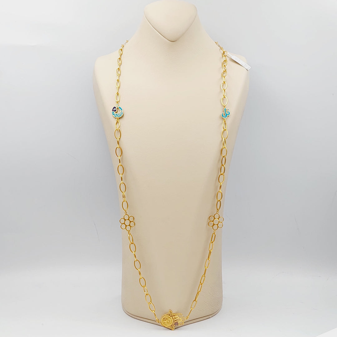 21K Gold Hand Necklace say by Saeed Jewelry - Image 1