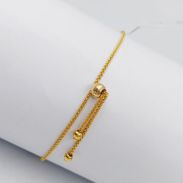 21K Gold Heart Bracelet by Saeed Jewelry - Image 3