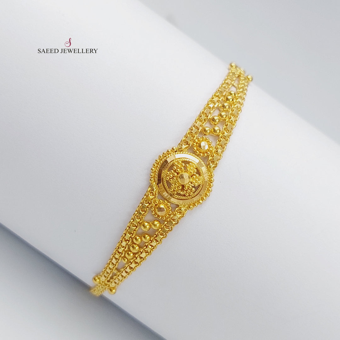 21K Gold Indian Bracelet by Saeed Jewelry - Image 7