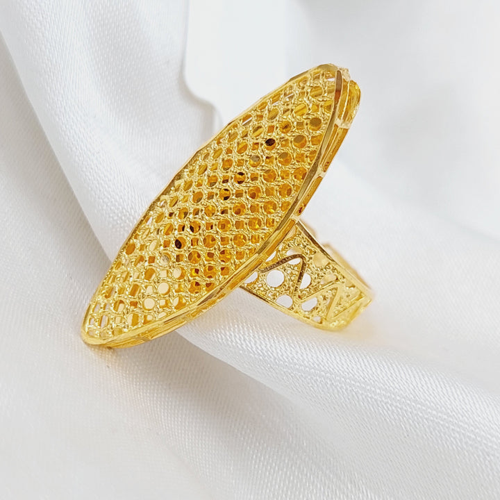 21K Gold Indian Ring by Saeed Jewelry - Image 4