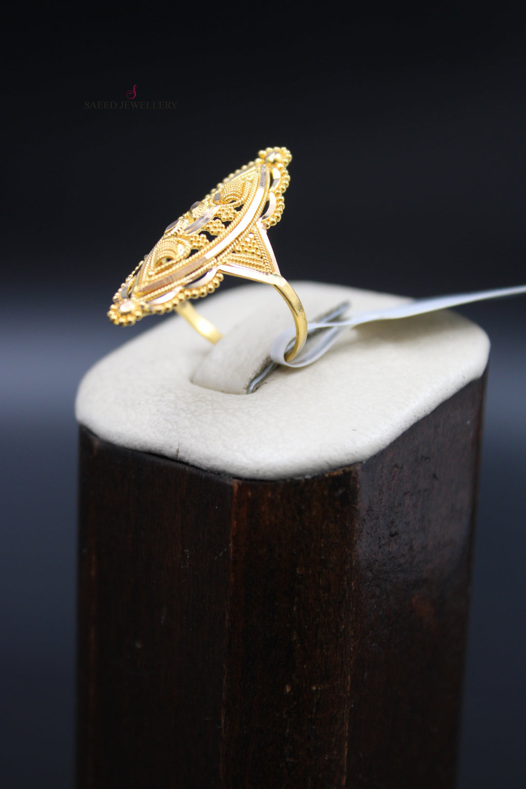 21K Gold Indian Ring by Saeed Jewelry - Image 7