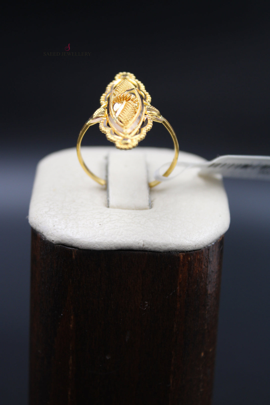 21K Gold Indian Ring by Saeed Jewelry - Image 9