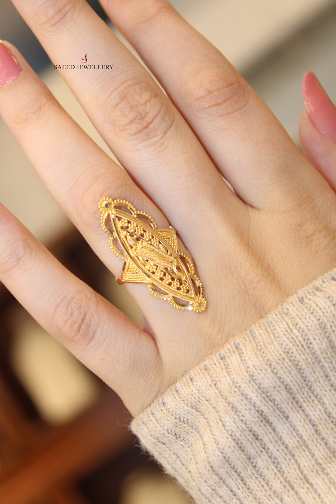 21K Indian Ring – Saeed Jewelry