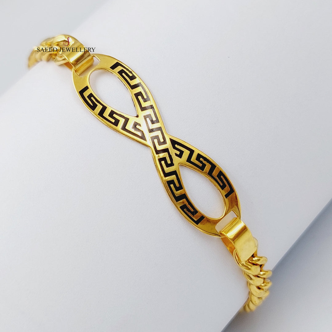 21K Gold Infinite Bracelet by Saeed Jewelry - Image 1