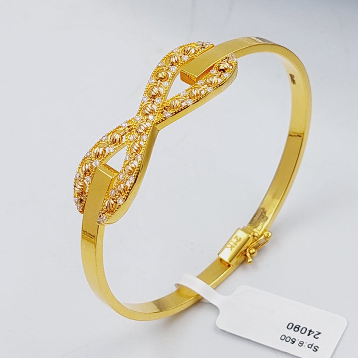 21K Gold Infinite Bracelet by Saeed Jewelry - Image 2